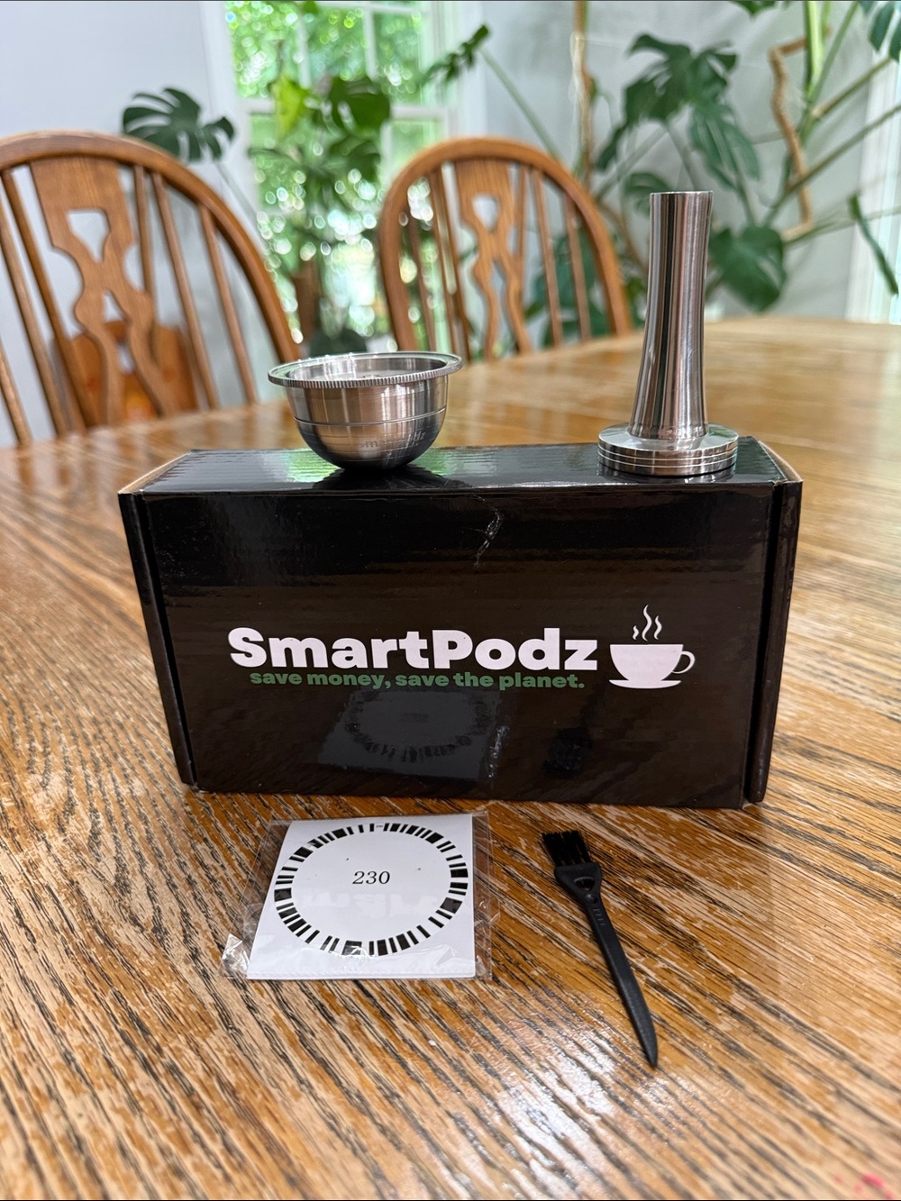 Stainless Steel Reusable Coffee Pod Kit - Silver